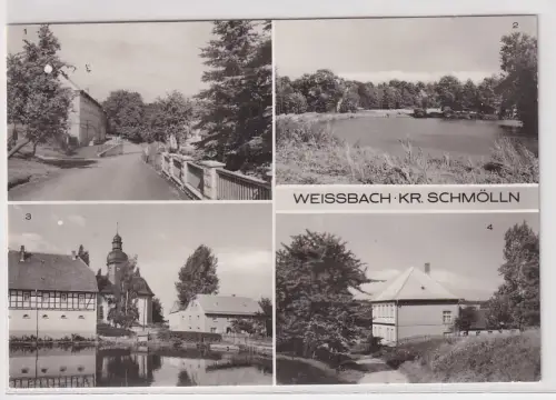 08366 Mehrbild Ak Weissbach Kr. Schmölln Konsum-Gaststätte usw. um 1970