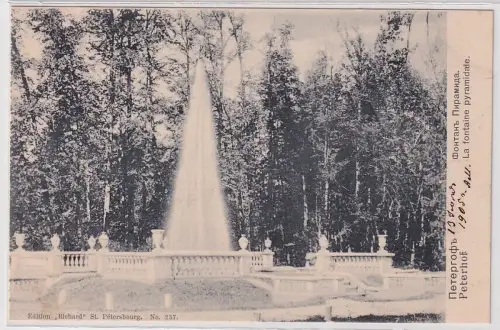 86935 Ak Petergof La Fontaine pyramidale Schloss Peterhof Pyramid Fountain  1905