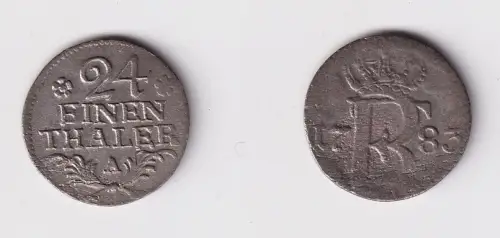 1/24 Taler Billon Münze Preussen 1783 A f.ss (169412)