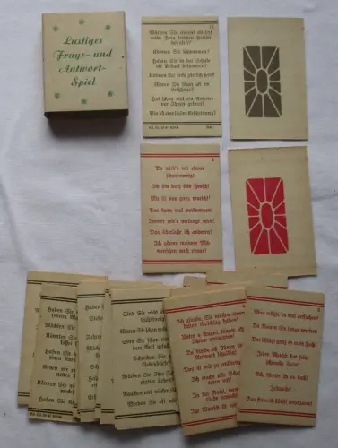 antikes Lustiges Frage- und Antwort-Spiel um 1930 (105970)