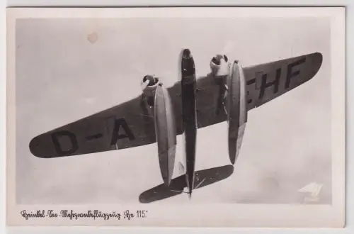 57967 Foto Ak Heinkel See-Mehrzweckflugzeug He 115 um 1940