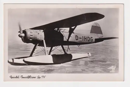 67367 Foto Ak Heinkel Seeaufklärer He 114 um 1940