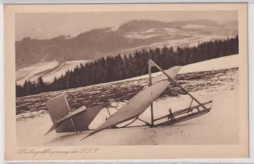 96595 Ak Schulsegelflugzeug des D.L.V. um 1930