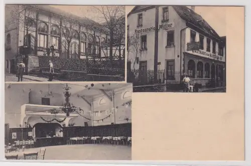 38389 Ak Vockenhausen im Taunus Restauration Müller 1914