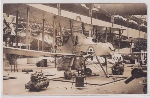 95506 Ak Flugzeugwerk Innenansicht, Luftfahrerdank um 1920