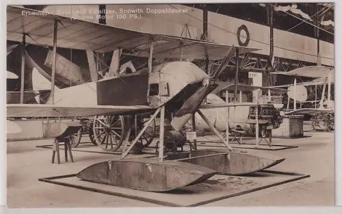 903537 Foto Ak Erbeuteter Seekampf Einsitzer Sopwith Doppeldecker um 1920