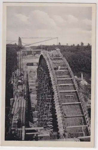 83651 Ak Teufelstal bei Hermsdorf Th. Größte Eisenbetonbogenbrücke Dtls. 1938