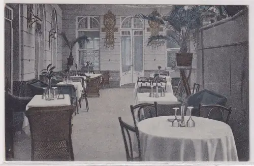 08844 Ak Aachen Hotel Großer Monarch Carlton-Restaurant und Diele um 1920