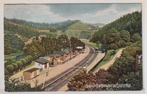 72583 Ak Station Barthmühle im Elsterthal 1907