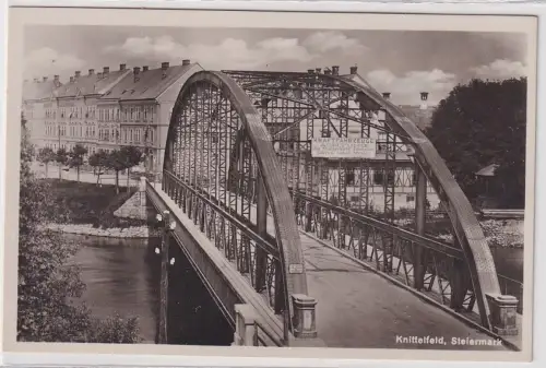 39910 Foto Ak Knittelfeld Steiermark Brücke für Auros um 1940