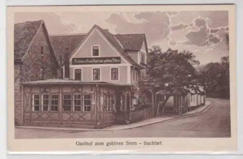 99245 AK Buchfart - Gasthof zum goldnen Stern, Straßenansicht 