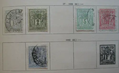 seltene Briefmarkensammlung Luxemburg ab 1882 (119579)