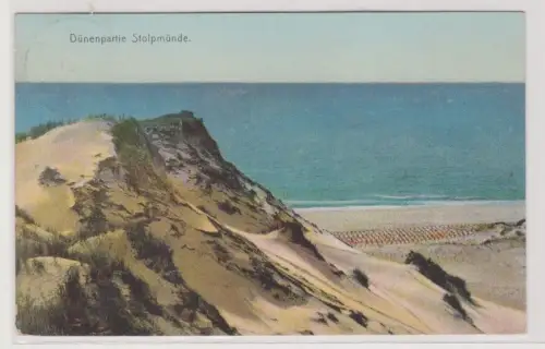73848 Ak Dünenpartie Stolpmünder (Ustka) 1911