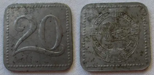 20 Pfennig Eisen Münze Hochbahn Hamburg ohne Jahr (137470)