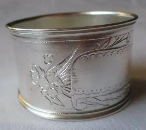 Eleganter Serviettenring Russland 84 Zolotnik Silber 1890 (130476)