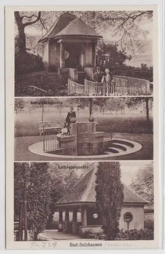 99422 Ak Bad-Salzhausen - Stahlquelle, Schwefelquelle, Lithiumquelle 1929