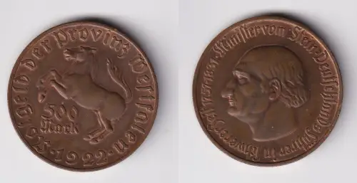 500 Mark Notgeld der Provinz Westfalen 1922 Jäger N 15 vz  (146042)
