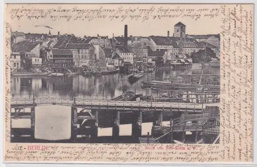 905734 Ak Berlin Blick von Neu-Kölln a.W. 1904