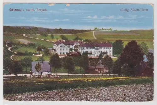 39845 AK Gelenau im sächs. Erzgebirge - König Albert-Heim mit Parkanlage 
