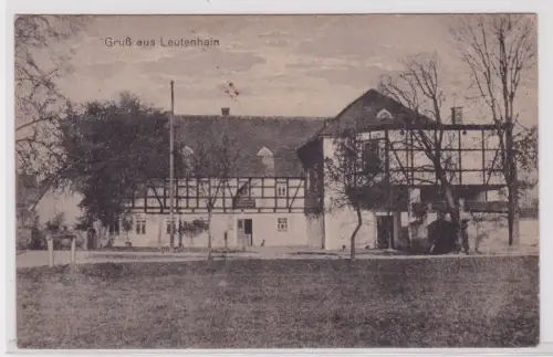 900399 AK Gruß aus Leutenhain - Gasthof Außenansicht 