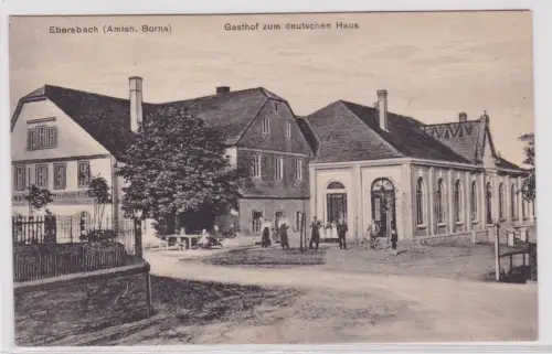 900384 AK Ebersbach (Amtsh. Borna) - Gasthof zum deutschen Haus 