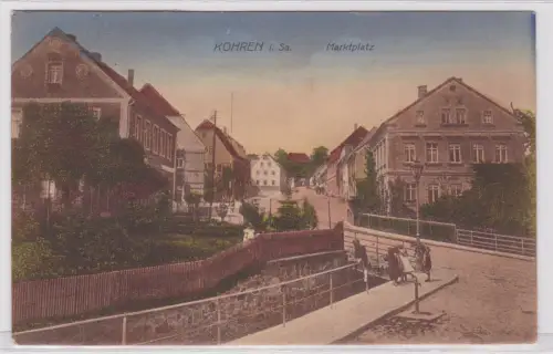 900454 AK Kohren in Sachsen - Marktplatz, Straßenansicht 1920