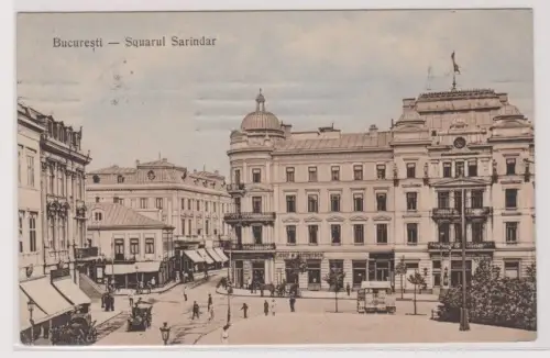 25305 Ak Bucaresti Bukarest - Sarindar-Platz mit Geschäften 1911