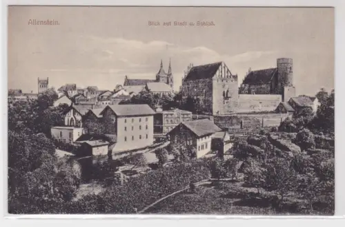 86283 Ak Allenstein Olsztyn - Blick auf Stadt u. Schloß um 1920