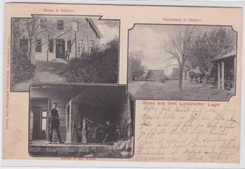 902090 Ak Gruss aus dem Lockstedter Lager - Wache in Ridders, Dorfstr. 1903