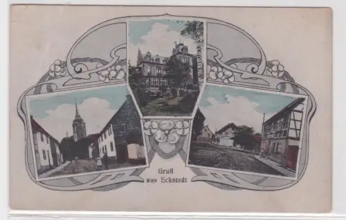 17428 Mehrbild Ak Gruß aus Eckstedt Ortsansichten um 1920