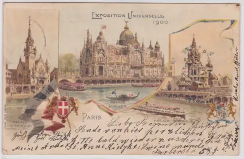 901704 Lithographie Ak Paris - Exposition Universelle 1900 