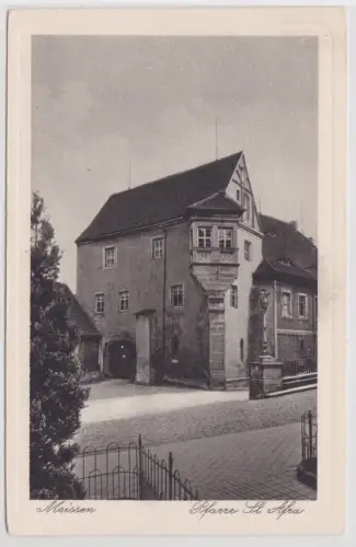 900580 Ak Meissen - Blick auf Pfarre St. Afra um 1920