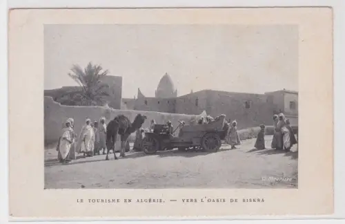 61917 Ak Tourismus in Algerien - zur Aase Biskra um 1920