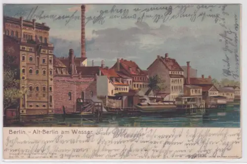 95256 Ak Berlin Alt-Berlin am Wasser 1901