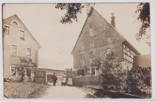 900330 Foto Ak Köttwitzsch Bez.Leipzig Bauernhof 1910