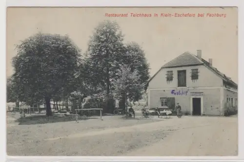 99689 AK Restaurant Teichhaus in Klein-Eschefeld bei Frohburg 1919