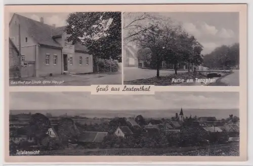 40116 Mehrbild Ak Gruß aus Leutenthal Gasthof zur Linde usw. um 1940