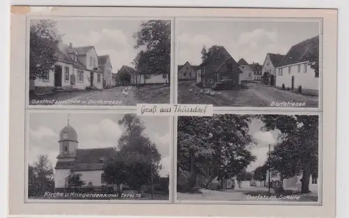 59516 Mehrbild Ak Gruß aus Thüssdorf Gasthof zur Linde zur Linde usw. um 1940