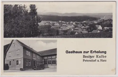 60012 AK Petersdorf am Harz - Gasthaus zur Erholung Besitzer Kulbe 1939