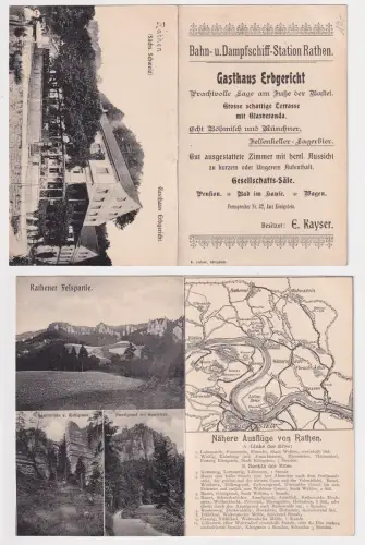 77677 AK Rathen (Sächs. Schweiz) - Gasthaus Erbgericht E. Kayser