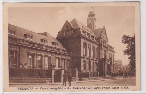 900881 AK Wiesdorf - Verwaltungsgebäude Farbenfabriken vorm. Friedr. Bayer 1928