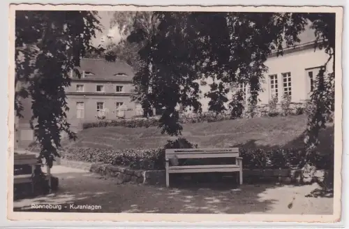 14566 Foto AK Ronneburg - Kuranlagen mit Parkpartie