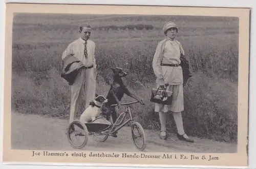 53017 AK Joe Hammer's einzig dastehender Hunde-Dressur-Akt i. Fa. Jim & Jam