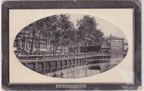 908313 Ak Klein Glienicke Bürgershof 1910