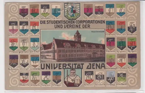 907057 Studentika AK Studentische Corporationen & Vereine Universität Jena 1923