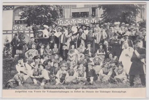 900752 AK Schnozelborn Thüringer Dorfleben - Verein für Volksunterhaltungen 
