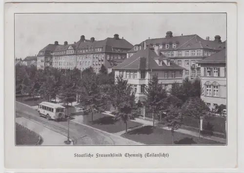 12154 AK Staatliche Frauenklinik Chemnitz (Teilansicht)