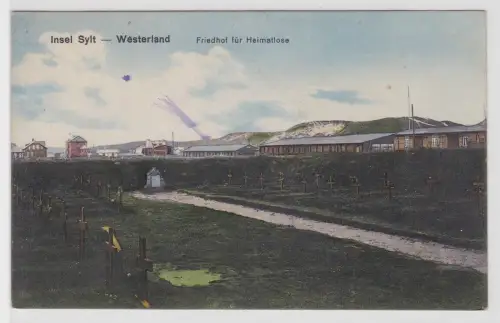 16777 Feldpost Ak Insel Sylt Westerland - Friedhof für Heimatlose 1917