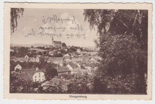 95447 Ak Hengersberg - Totalansicht mit Kirche 1926