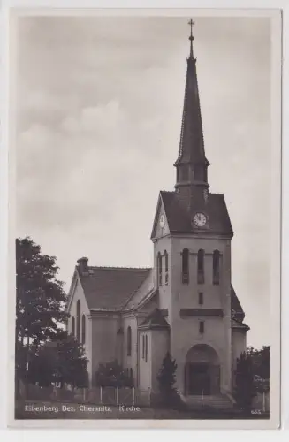 44094 Ak Eibenberg Bez.Chemnitz Kirche 1929